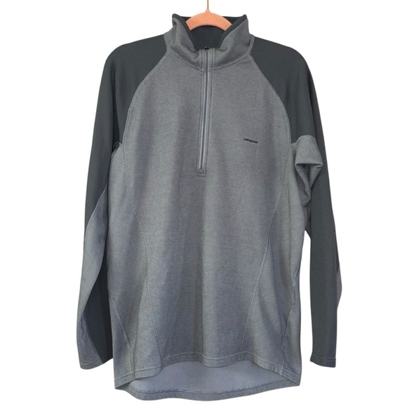 Patagonia Gray Pullover Quarter Zip Light Jacket Men’s M Golf Hiking Outdoor - Picture 1 of 15